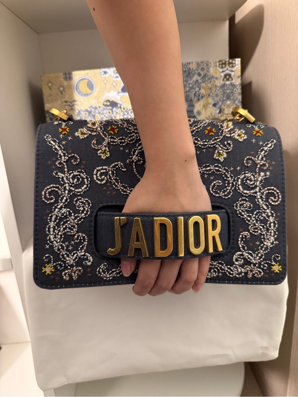 Dior J'ADIOR Embroidered Denim Bag - Limited Edition - Picture 12 of 14
